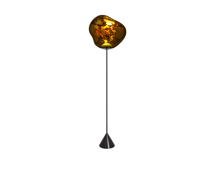 Melt Cone slim gulvlampe LED 180 cm, Gold Tom Dixon