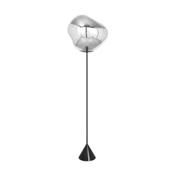 Melt Cone slim gulvlampe LED 180 cm - Silver - Tom Dixon