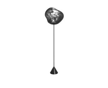 Melt Cone slim gulvlampe LED 180 cm - Silver - Tom Dixon