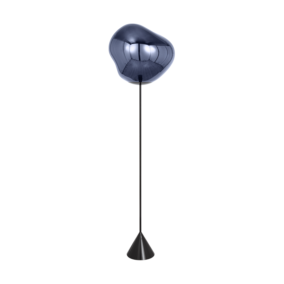 Tom Dixon Melt Cone slim gulvlampe LED 180 cm Smoke
