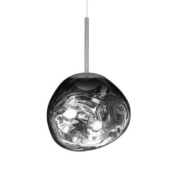 Melt pendel LED - Chrome, mini 27x28 cm - Tom Dixon