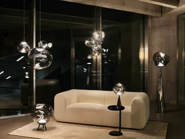 Melt pendel mini LED - Nickel - Tom Dixon