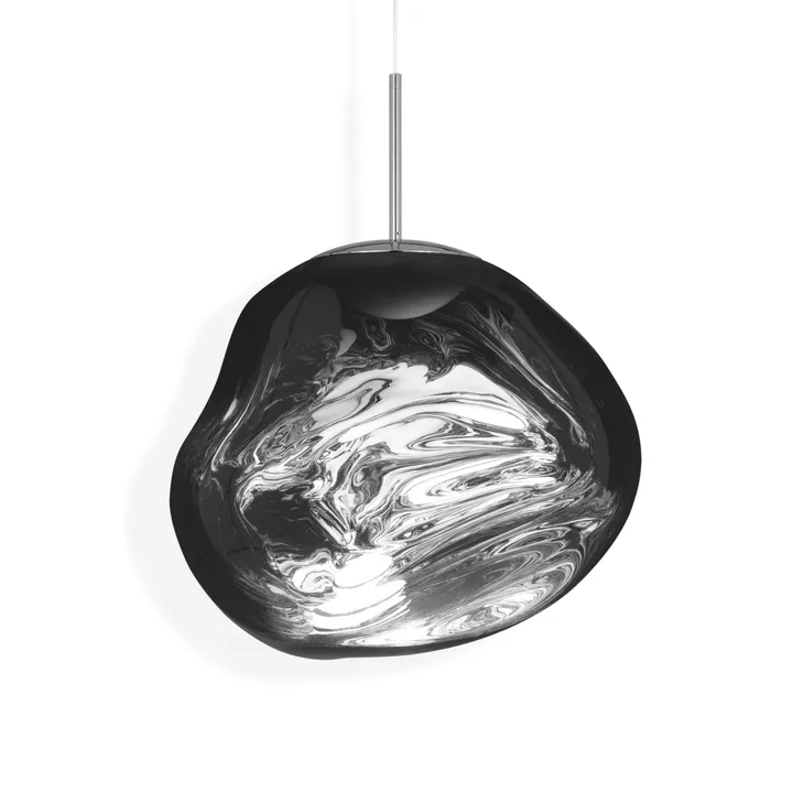 Melt pendellampe LED - Chrome (krom), medium 50x50 cm - Tom Dixon