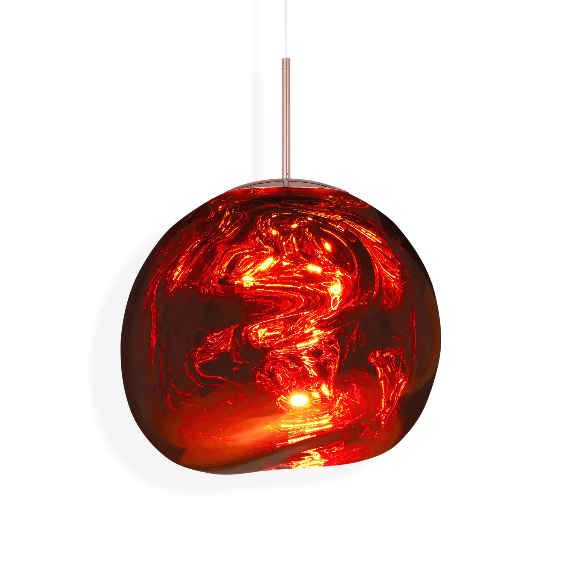 Melt pendellampe LED, Copper (kobber), medium 50x50 cm Tom Dixon