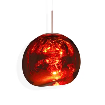Melt pendellampe LED - Copper (kobber), medium 50x50 cm - Tom Dixon