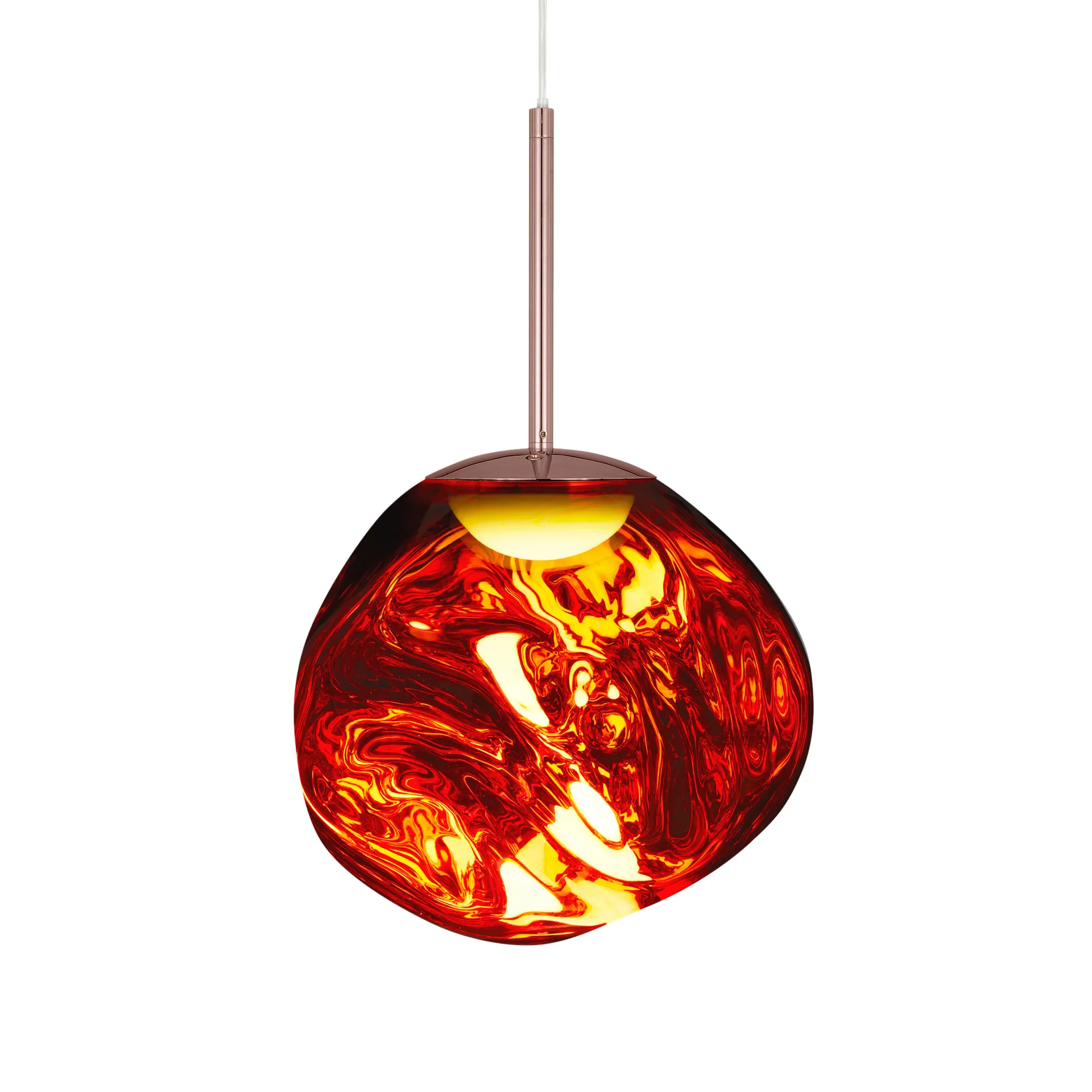 Melt pendellampe LED, Copper (kobber), mini 27x28 cm Tom Dixon