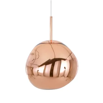 Melt pendellampe LED - Copper (kobber), mini 27x28 cm - Tom Dixon