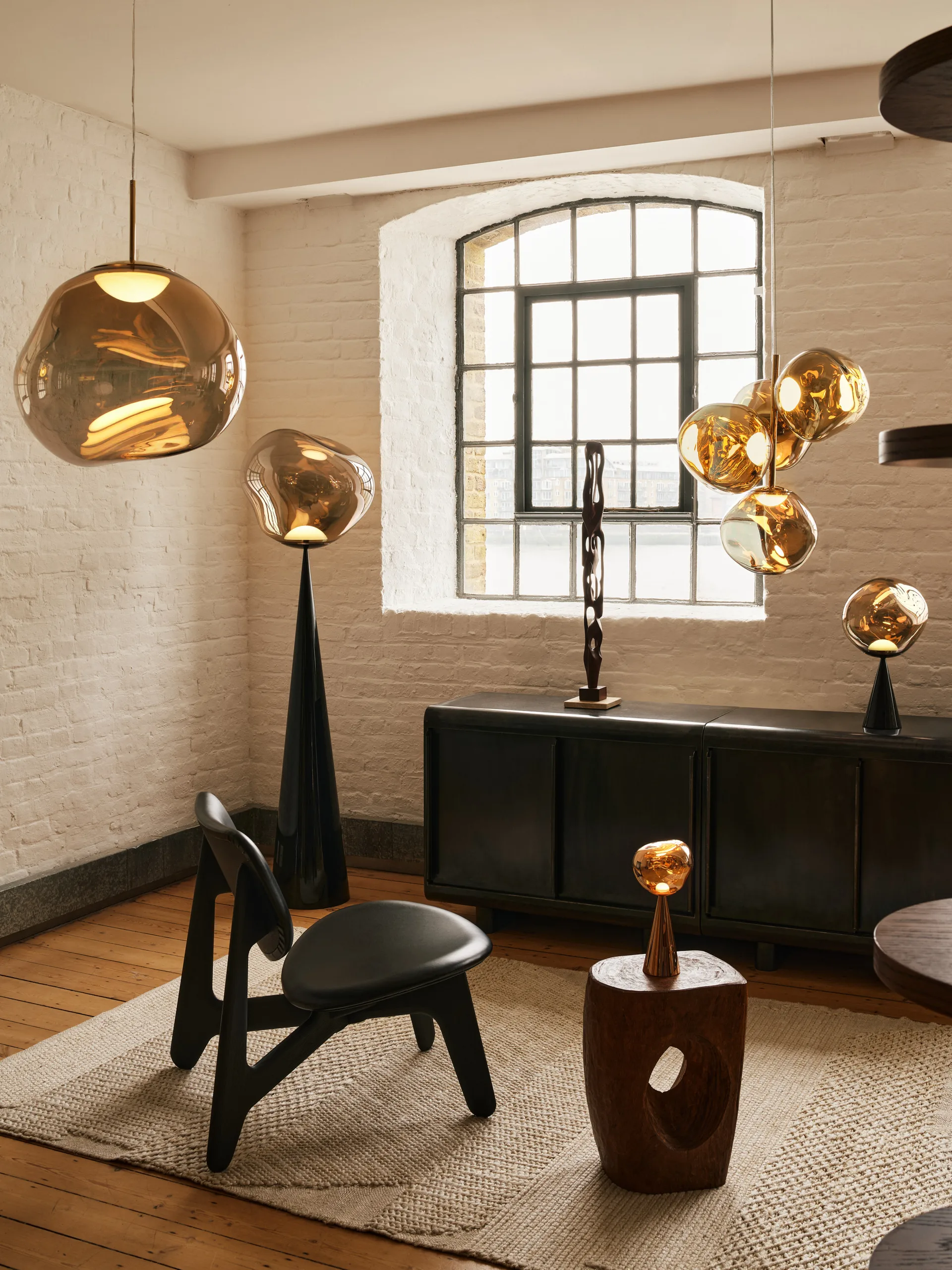 Melt Portable LED bordlampe 28,5 cm, Bronse Tom Dixon