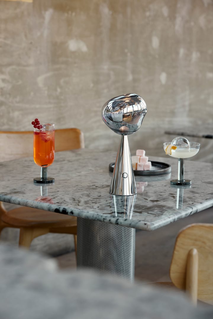 Melt Portable LED bordlampe 28,5 cm, Silver Tom Dixon