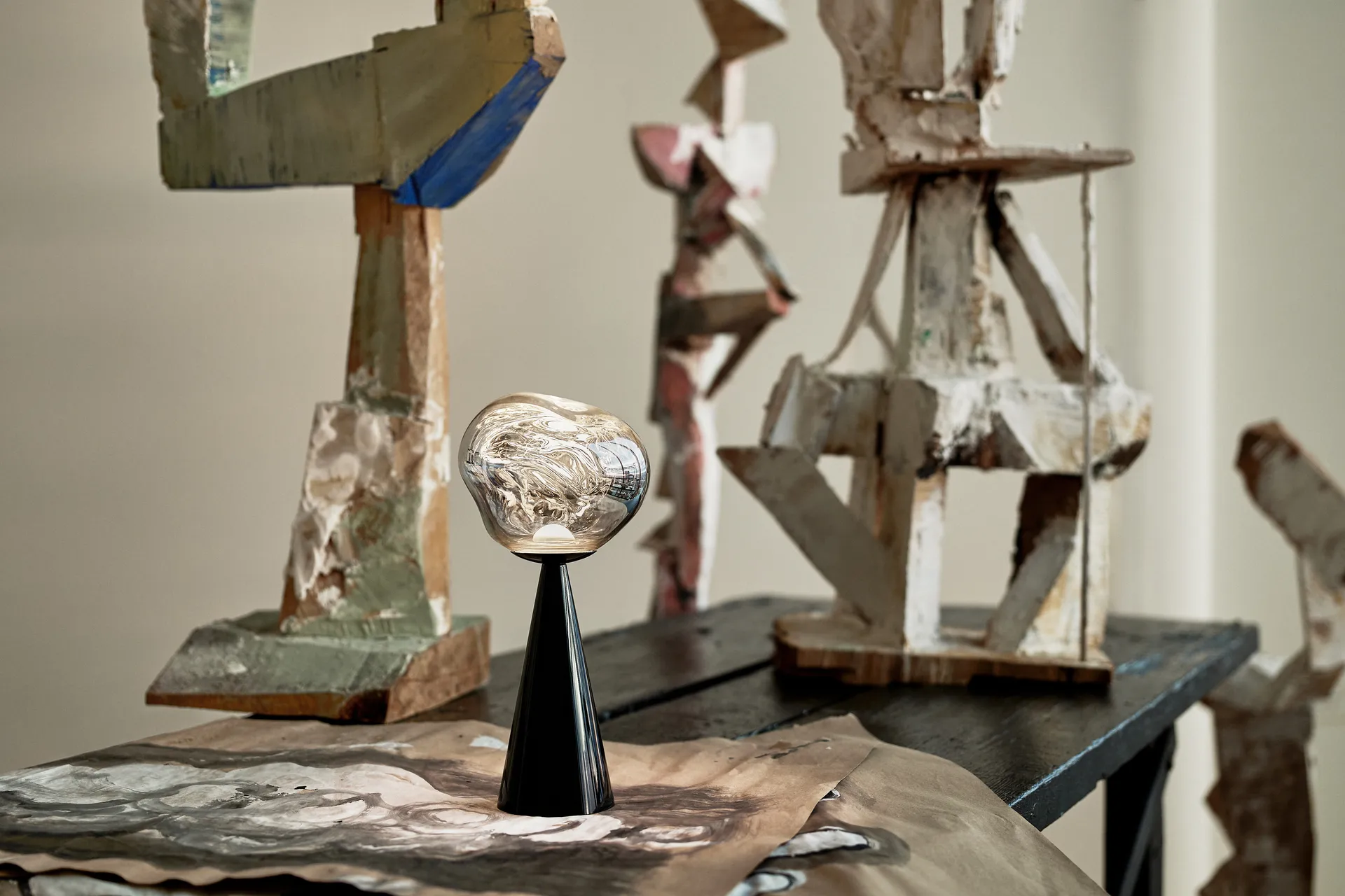 Melt Portable LED bordlampe 28,5 cm, Sort Tom Dixon