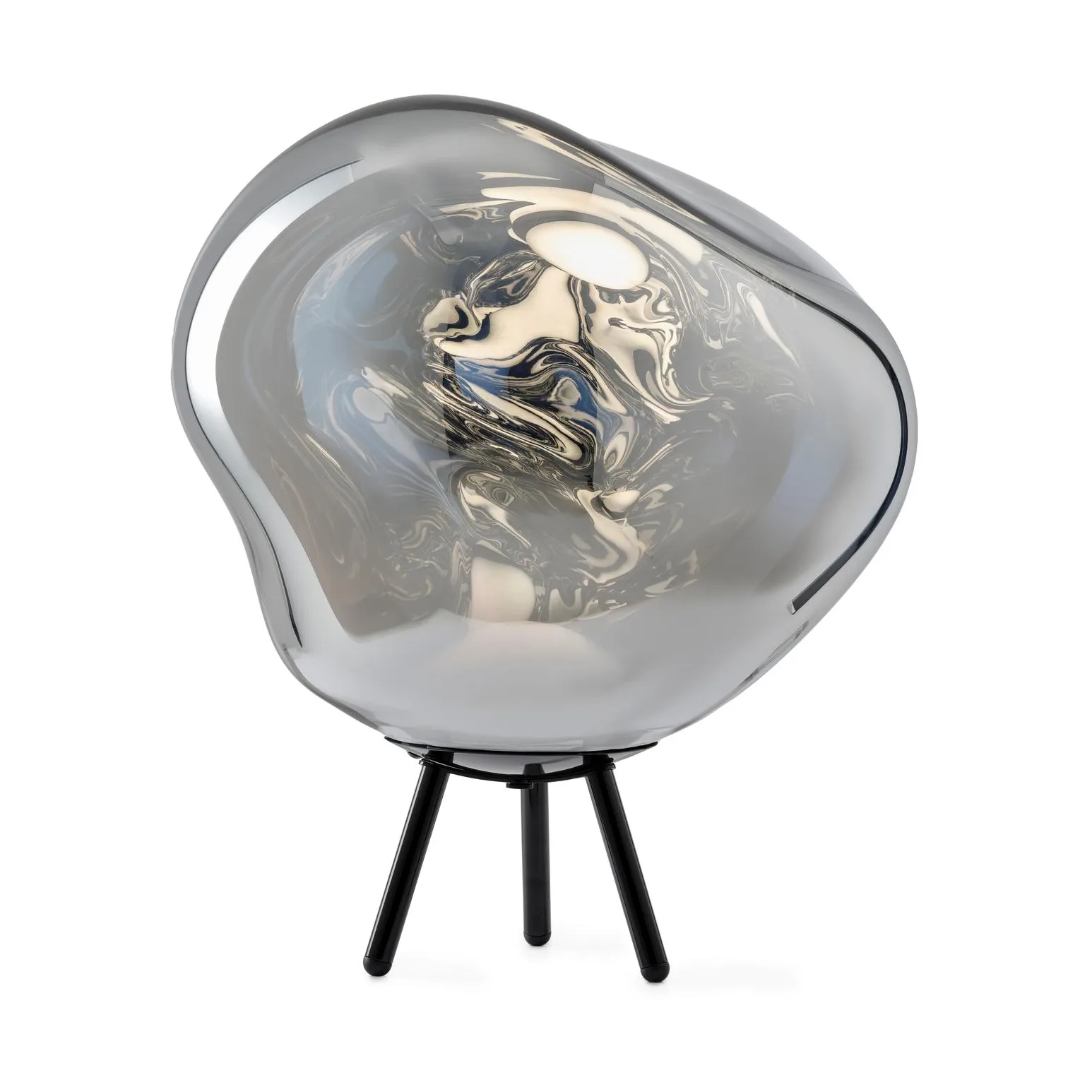 Melt Portable LED Large gulvlampe, Silver Tom Dixon