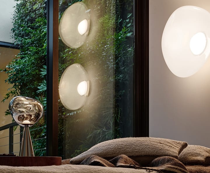 Melt Surface LED vegglampe, Opal-silver Tom Dixon