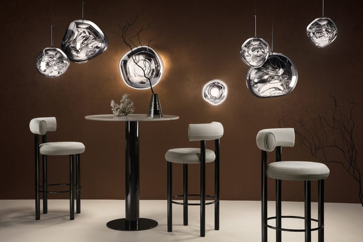 Melt Surface mini vegglampe LED 30 cm, Silver Tom Dixon