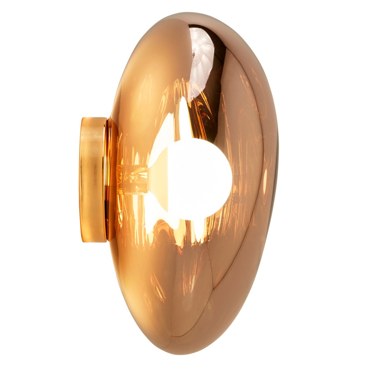 Bilde av Tom Dixon Melt Surface vegg- og taklampe LED Kobber