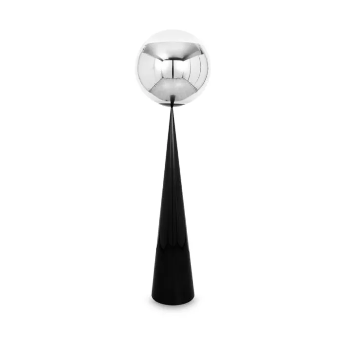 Mirror Ball fat gulvlampe LED 175,5 cm, Silver Tom Dixon