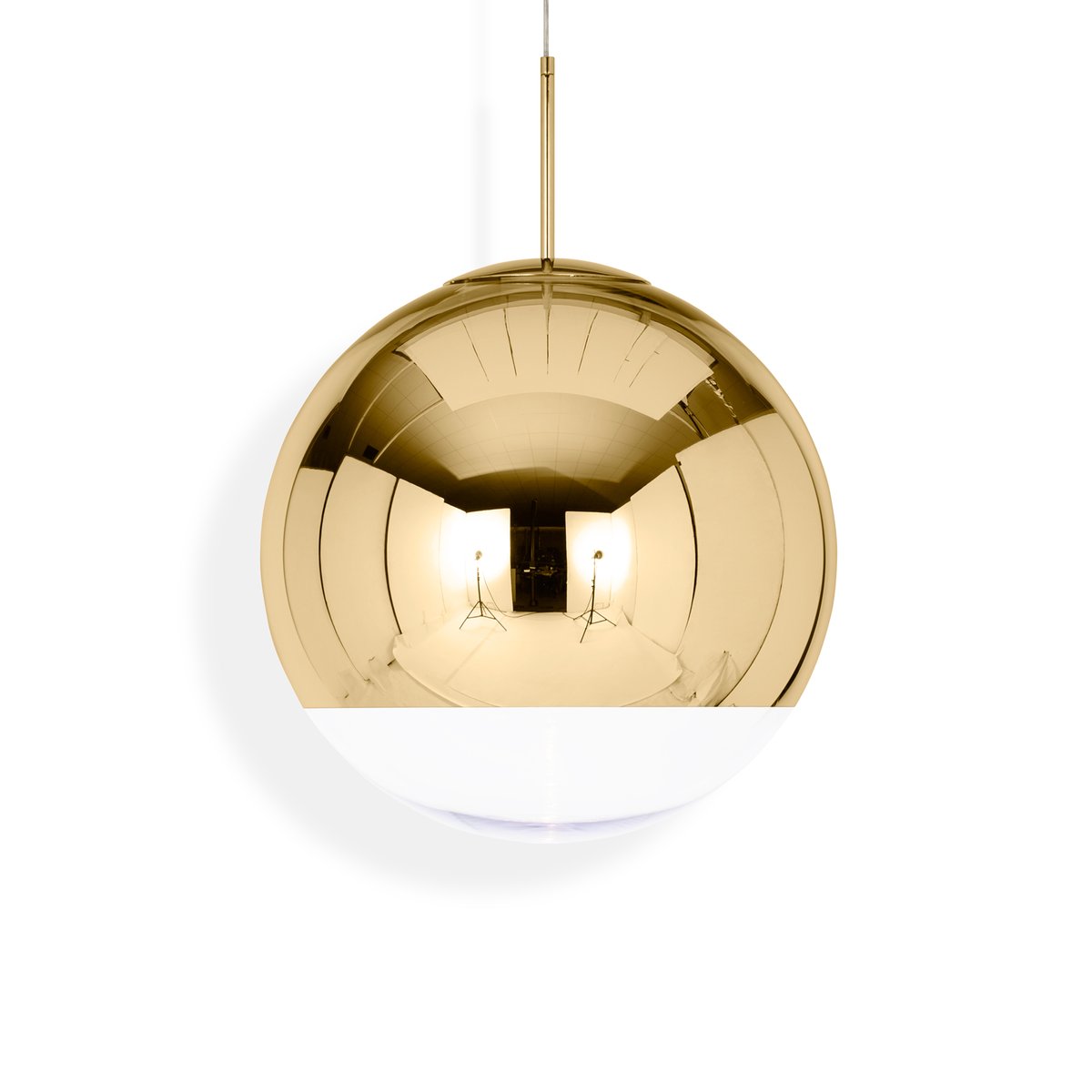 Bilde av Tom Dixon Mirror Ball pendel LED Ø 50 cm Gold