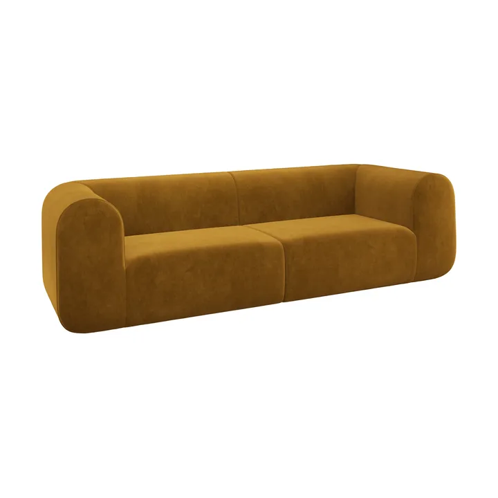 Plump modulsofa - Gold royal velvet, 3-seter - Tom Dixon