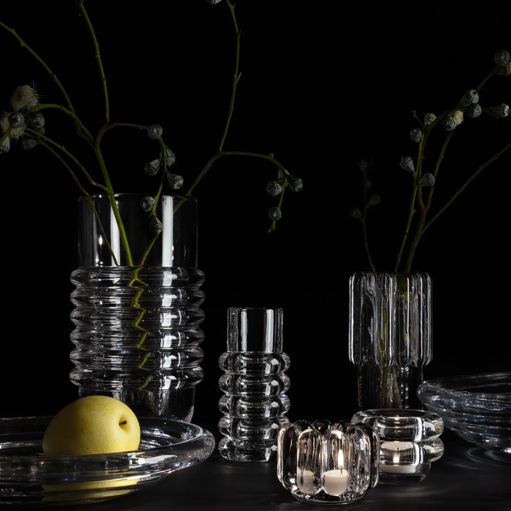 Press vertical lyslykt , Klar Tom Dixon