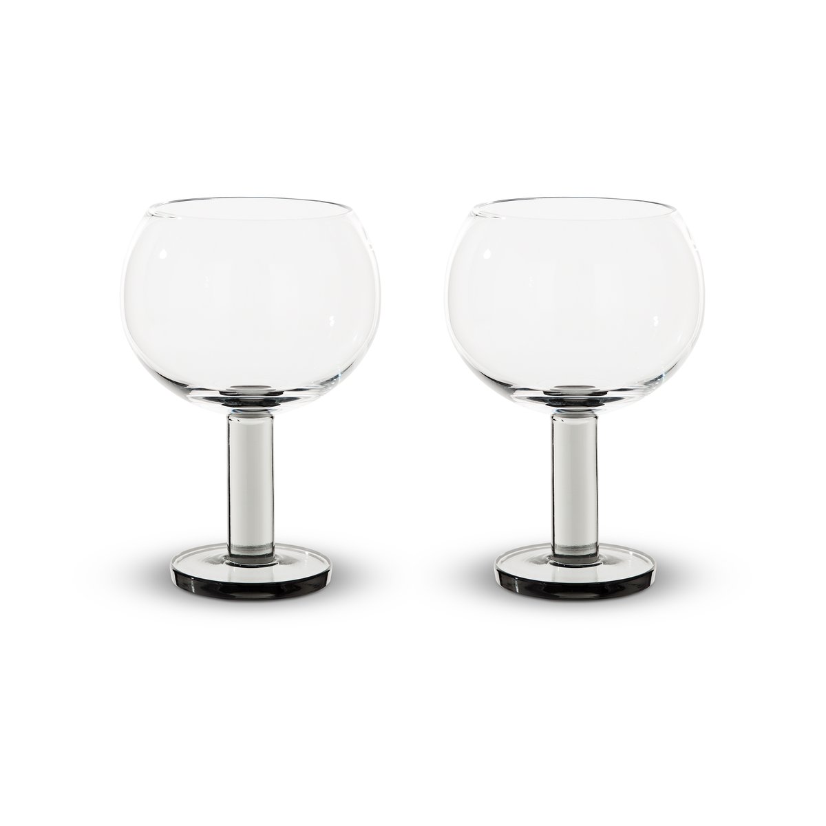Tom Dixon Puck Balloon glass på fot 45 cl 2-pakning Clear-