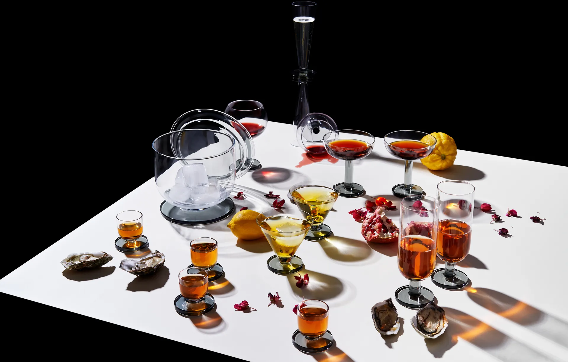 Puck shotglass 5 cl 4-pakning, Clear Tom Dixon