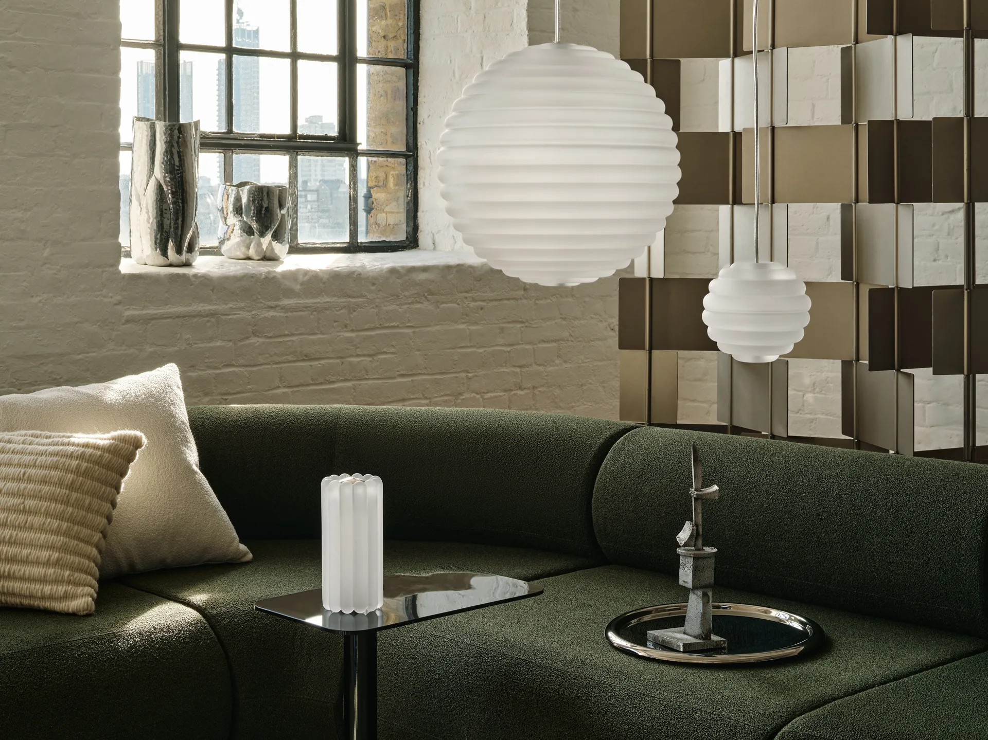 Ridge pute 45x45 cm, Natural Tom Dixon
