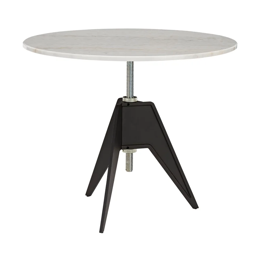 Screw cafébord Ø90 cm, White marble-cast iron Tom Dixon