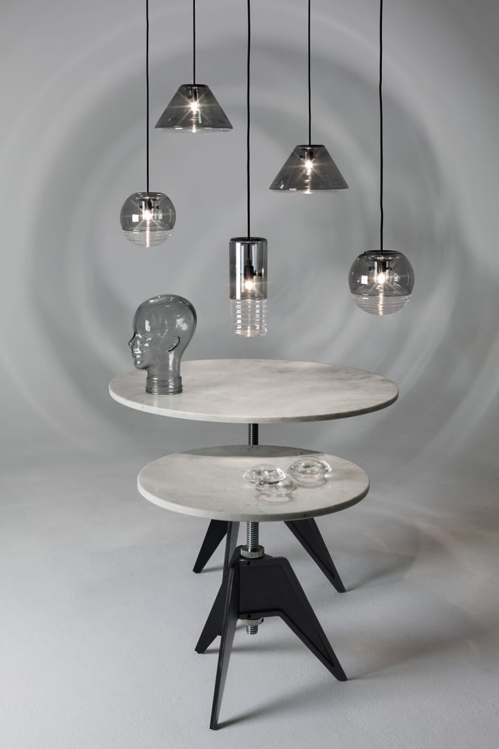 Skrue sidebord Ø60 cm, White marble-cast iron Tom Dixon