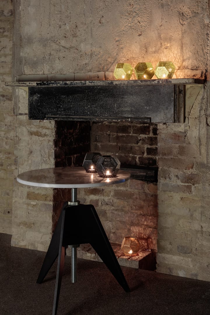 Skrue sidebord Ø60 cm, White marble-cast iron Tom Dixon