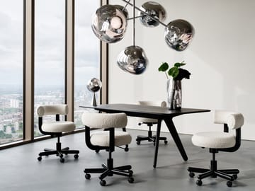 Slab Individual skrivebord 60x120 cm - Black oak - Tom Dixon