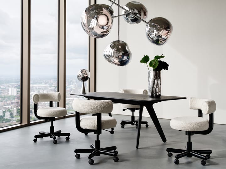 Slab Individual skrivebord 60x120 cm, Black oak Tom Dixon