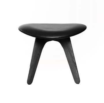 Slab puff 45x55 cm - Black ash-black leather - Tom Dixon