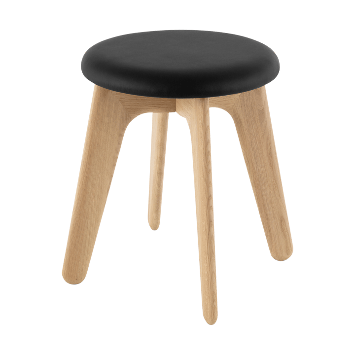 Slab puff 45x55 cm - Natural oak-black leather - Tom Dixon