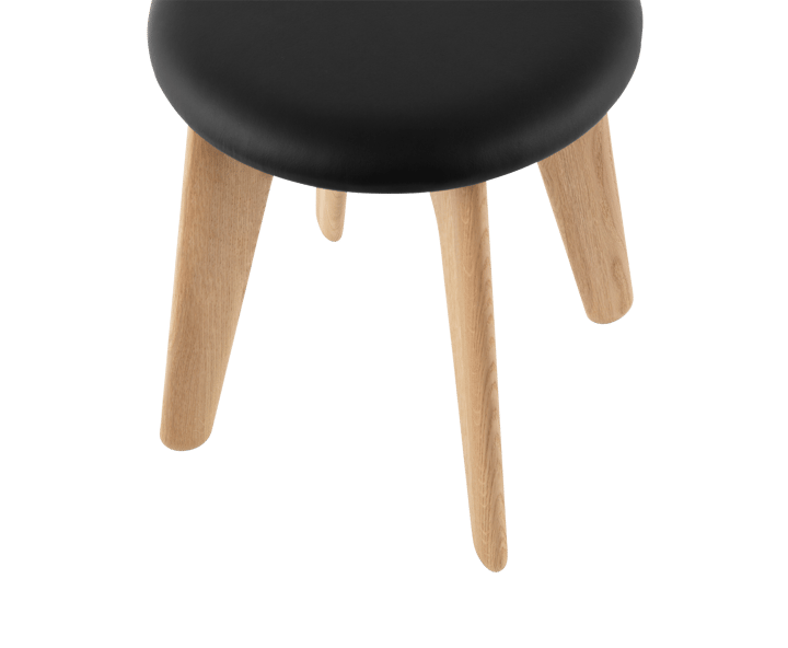 Slab puff 45x55 cm, Natural oak-black leather Tom Dixon