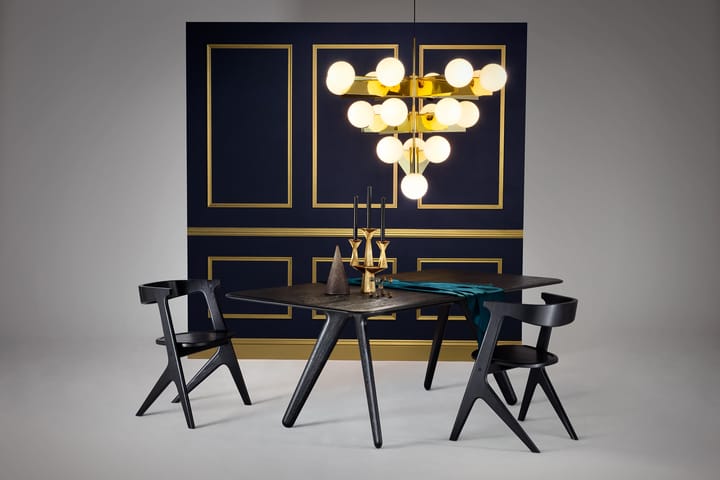 Slab spisebord 96x200 cm, Black oak Tom Dixon