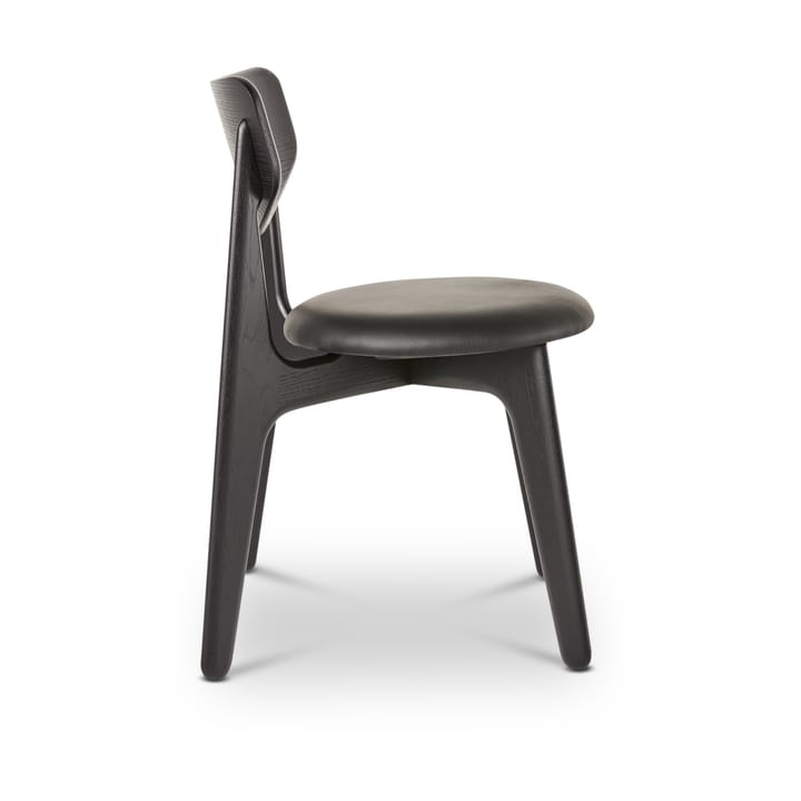 Slab spisestol polstret sete, Black oak-black leather Tom Dixon
