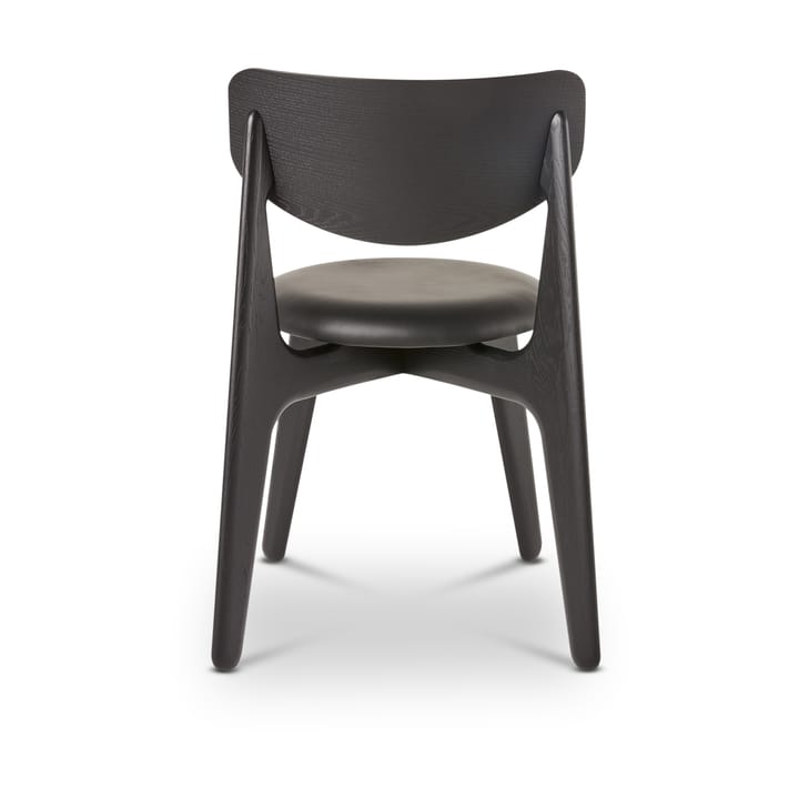 Slab spisestol polstret sete, Black oak-black leather Tom Dixon