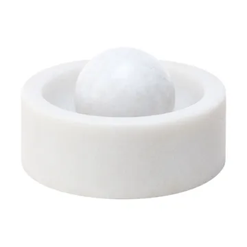 Stone krydderkvern Ø12 cm - White marble - Tom Dixon