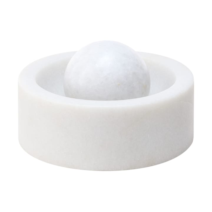 Stone krydderkvern Ø12 cm - White marble - Tom Dixon