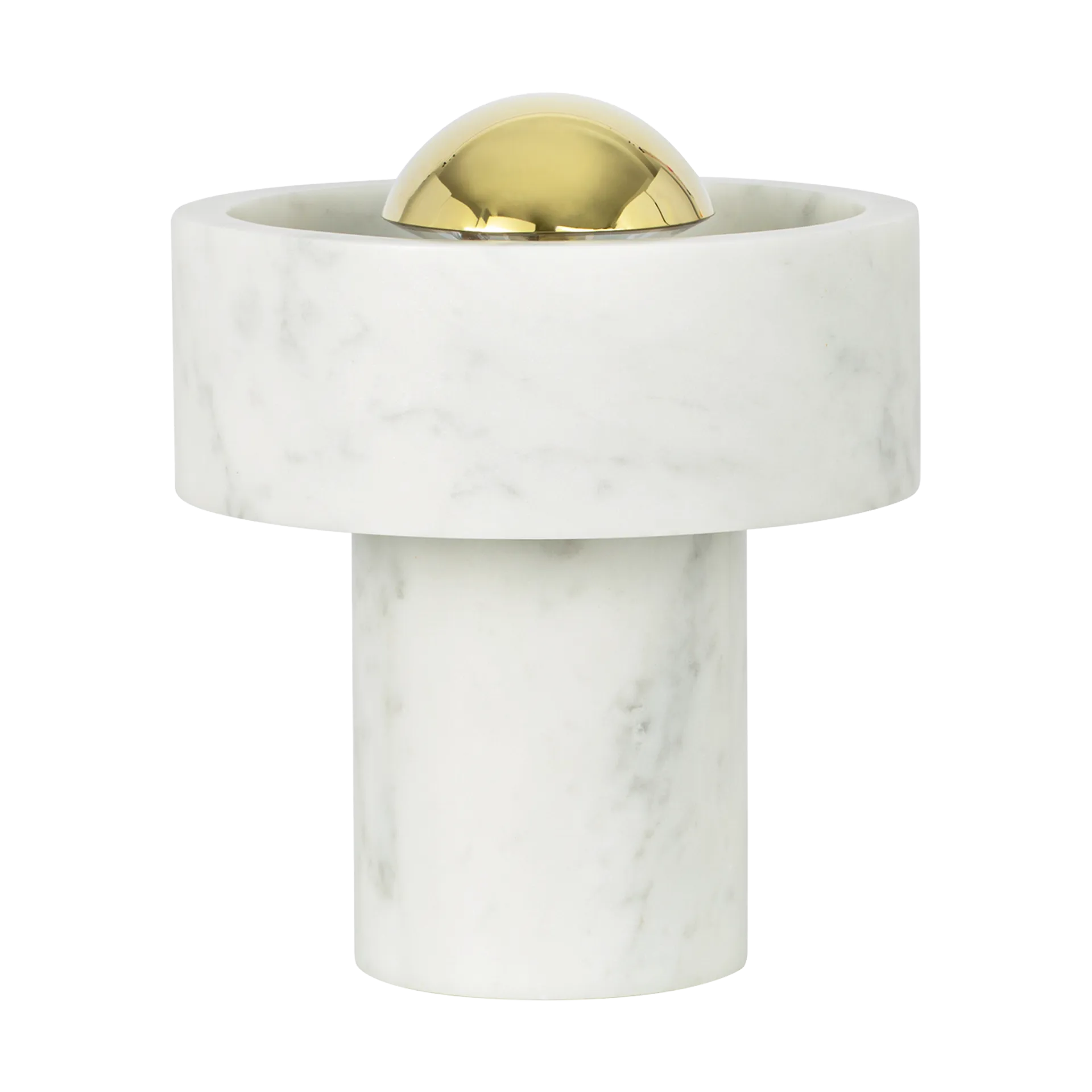 Stone Portable LED bordlampe 28 cm, Marble-gold Tom Dixon
