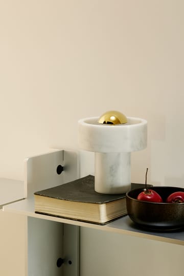 Stone Portable LED bordlampe 28 cm - Marble-gold - Tom Dixon