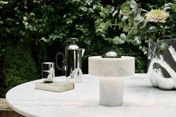 Stone Portable LED bordlampe 28 cm - Marble-silver - Tom Dixon