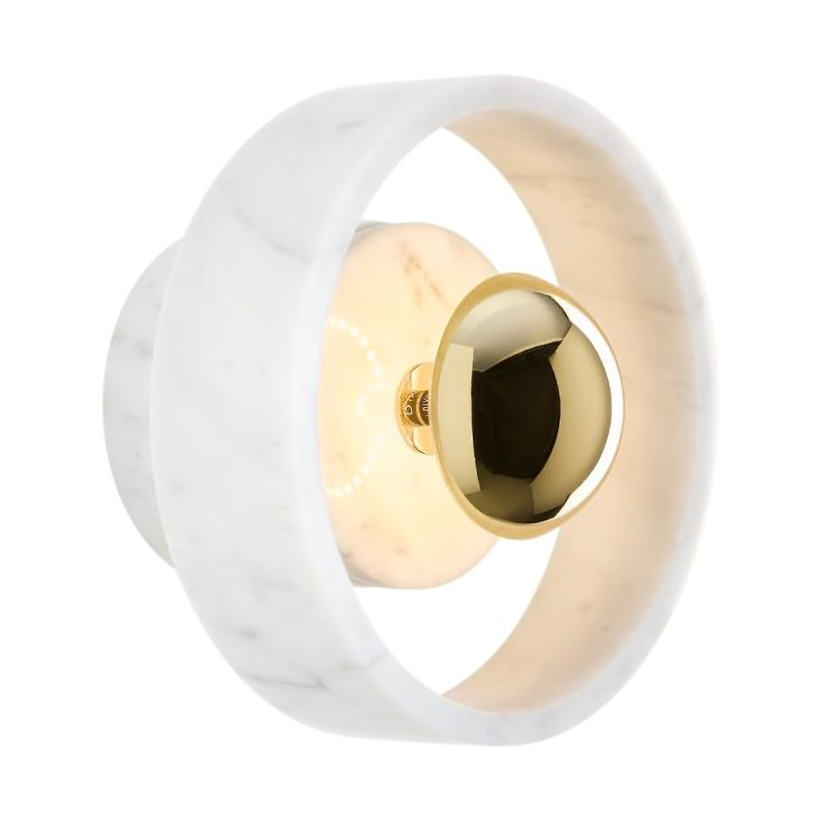 Bilde av Tom Dixon Stone Wall vegglampe White marble