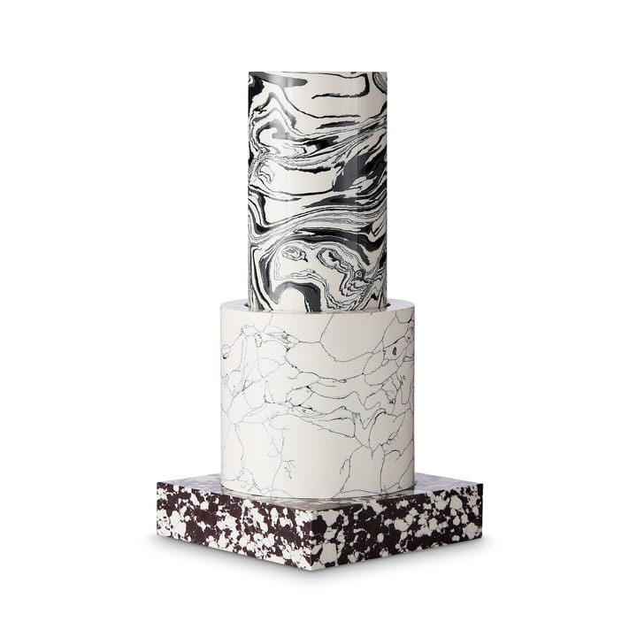 Swirl Small vase 26 cm - Svart-hvit - Tom Dixon