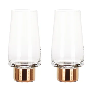Tank High Ball drikkeglass 38 cl 2-pakning - Clear-copper - Tom Dixon