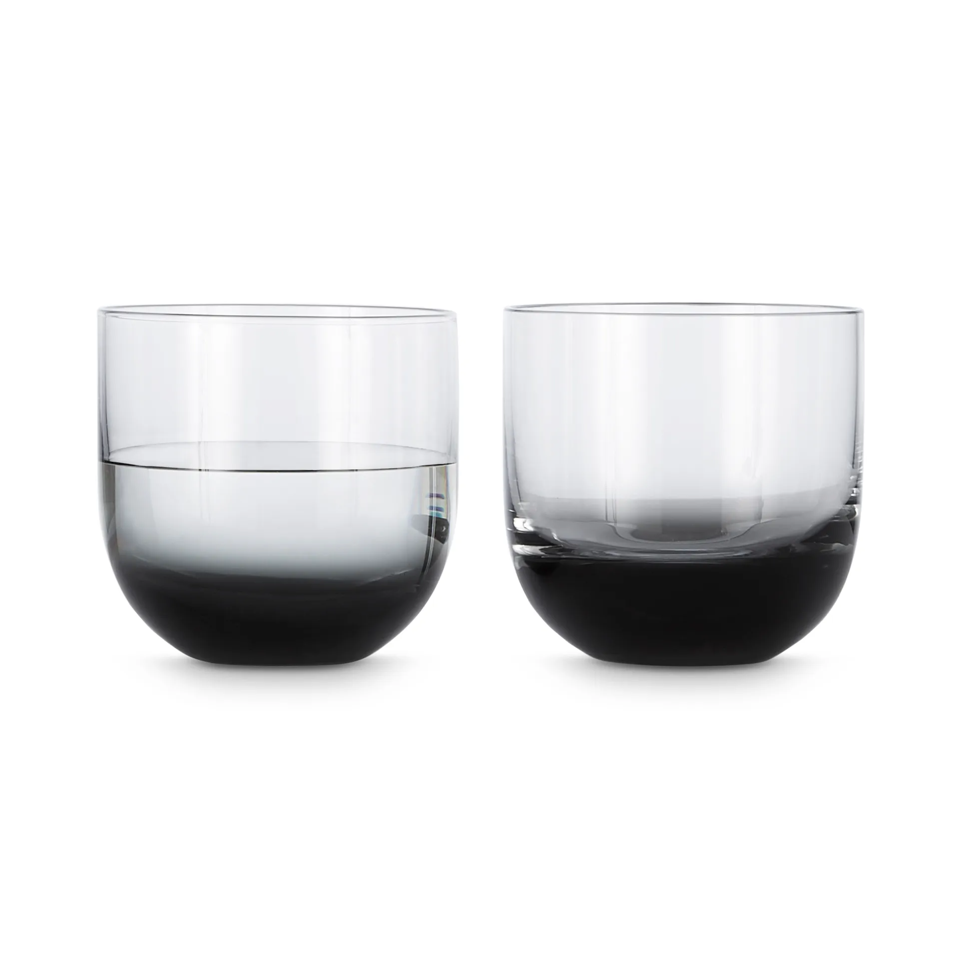 Tank whiskeyglass 2-stk, Svart Tom Dixon