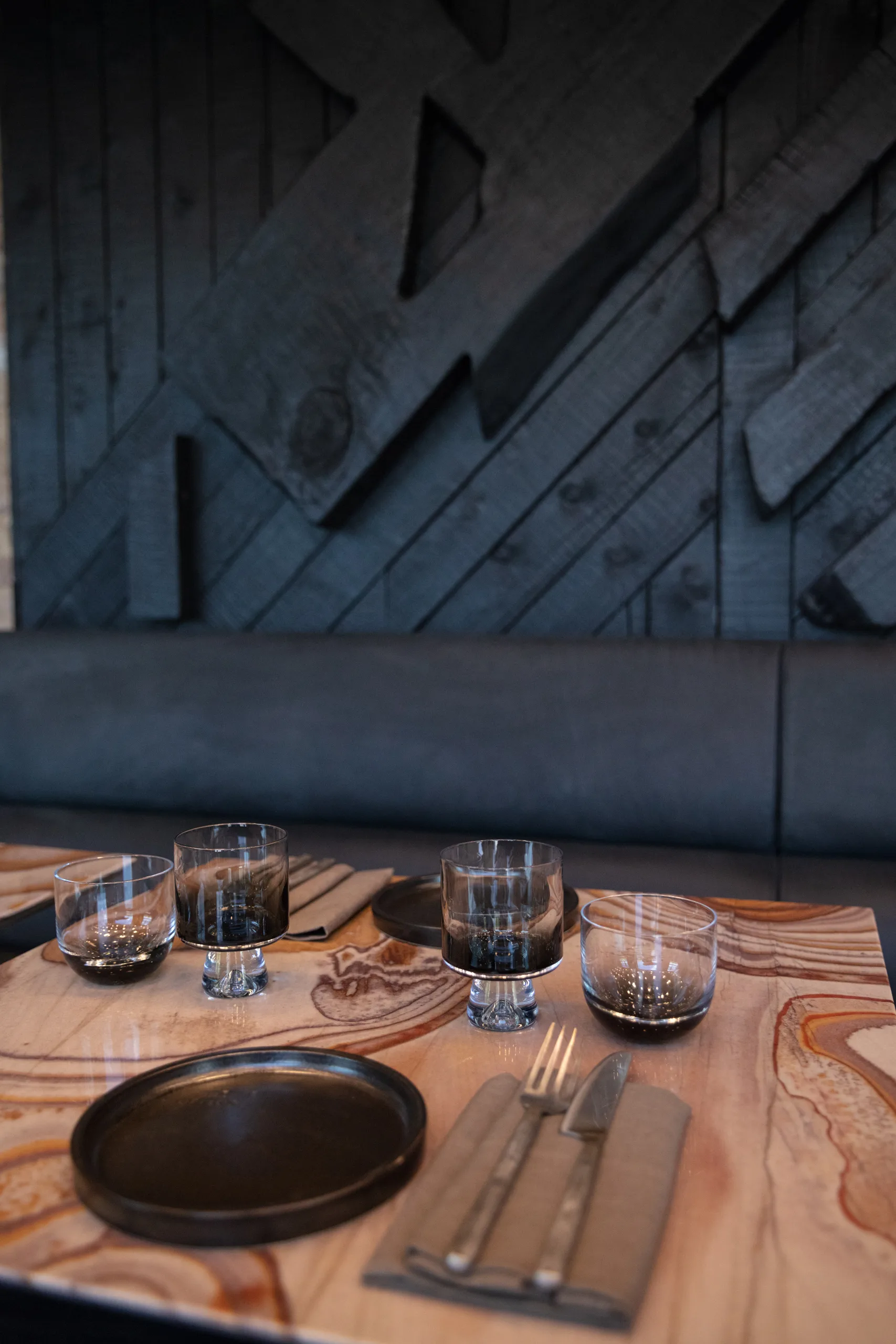 Tank whiskeyglass 2-stk, Svart Tom Dixon