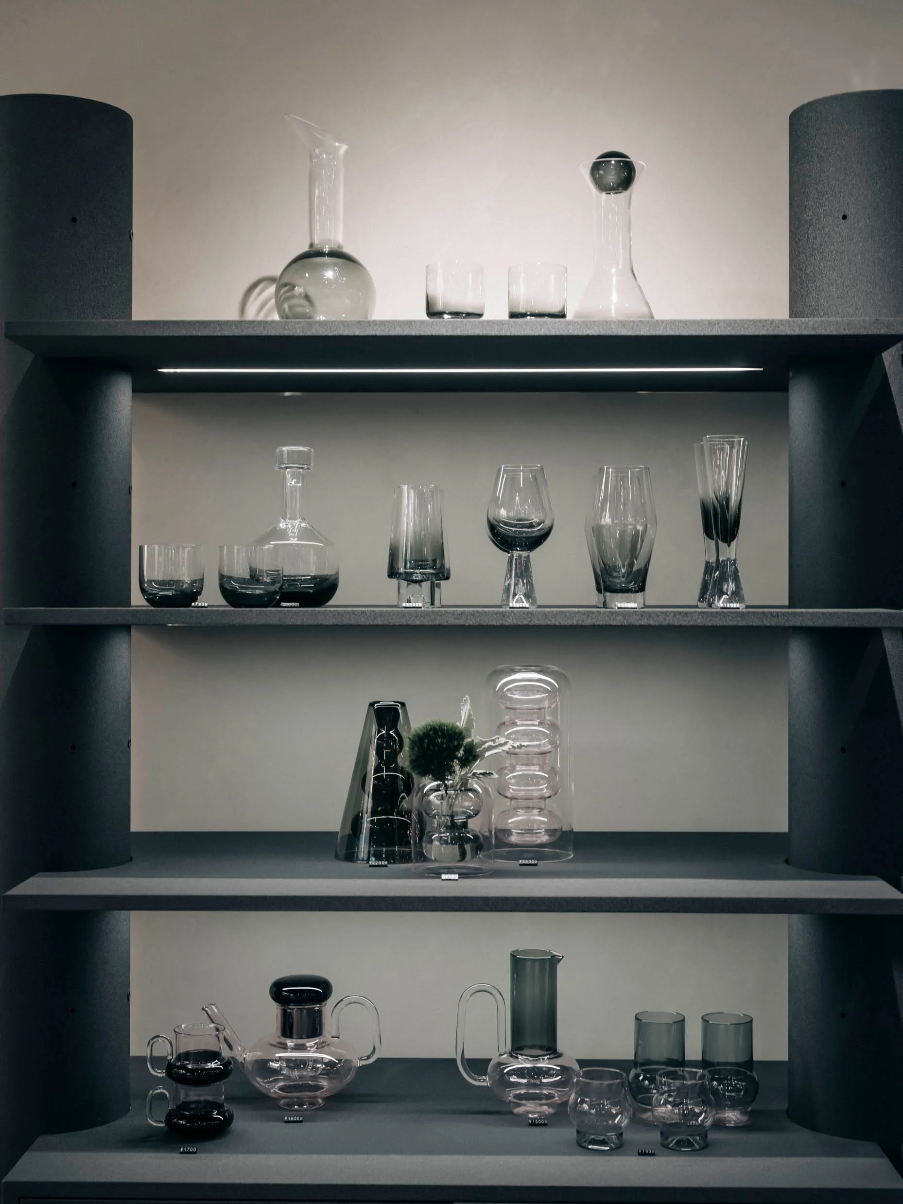 Tank whiskeyglass 2-stk, Svart Tom Dixon