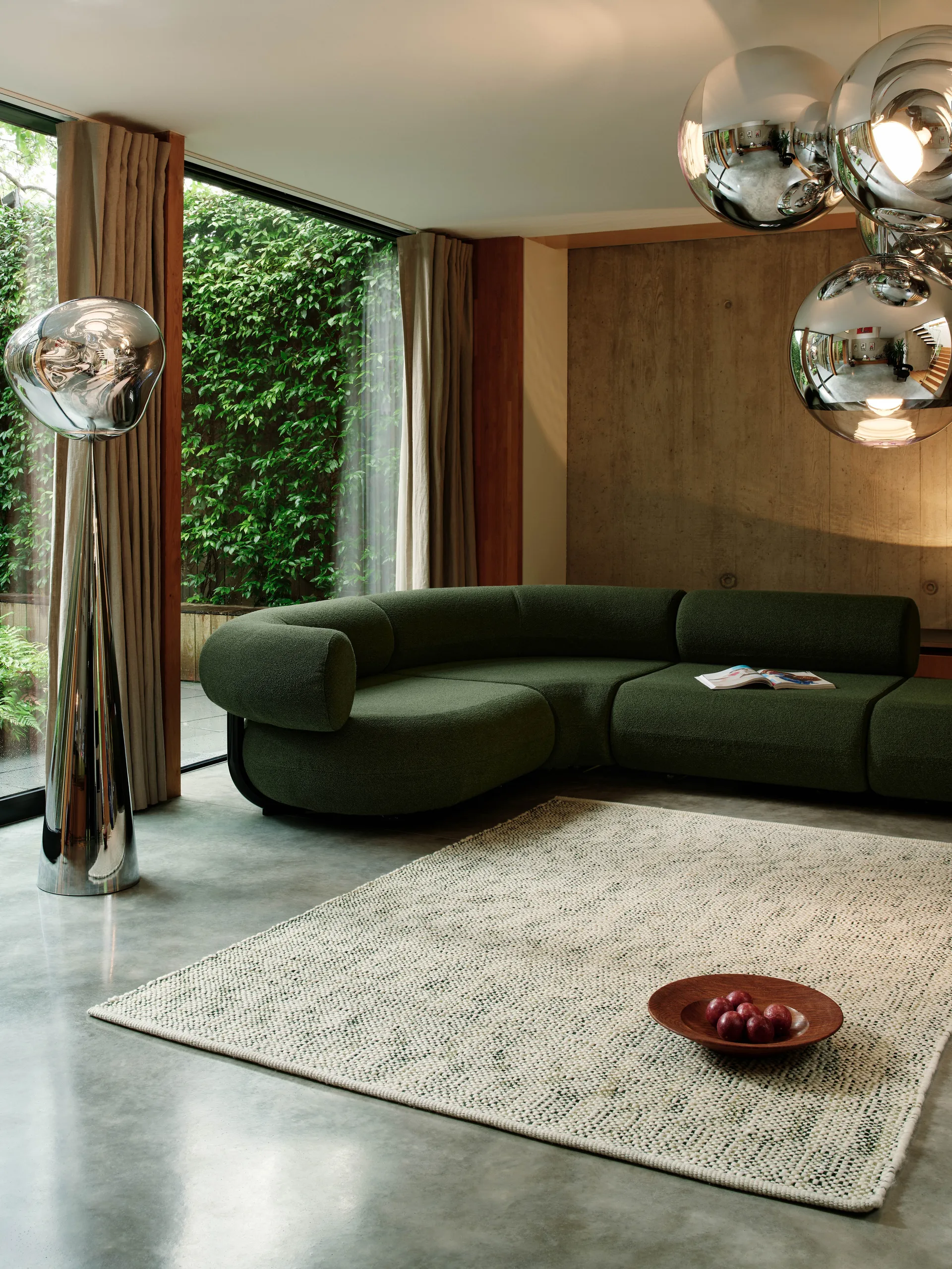 Tweed teppe, Grønn 200x300 cm Tom Dixon
