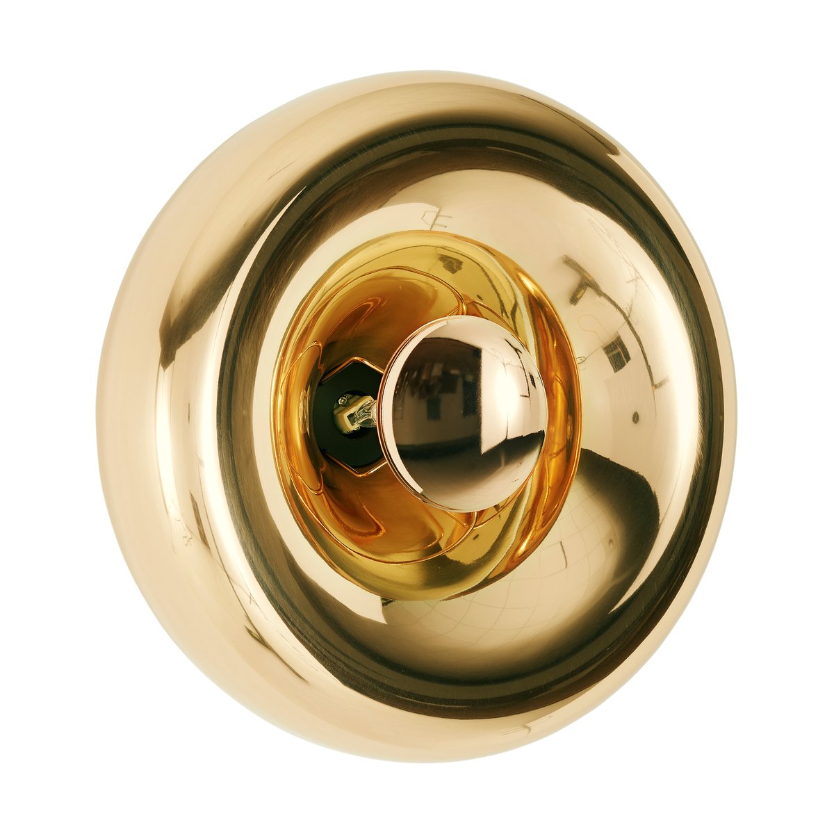 Tom Dixon Void Surface vegglampe LED 30 cm Brass | Skandinavisk Design | Vegglamper | Gullfarge