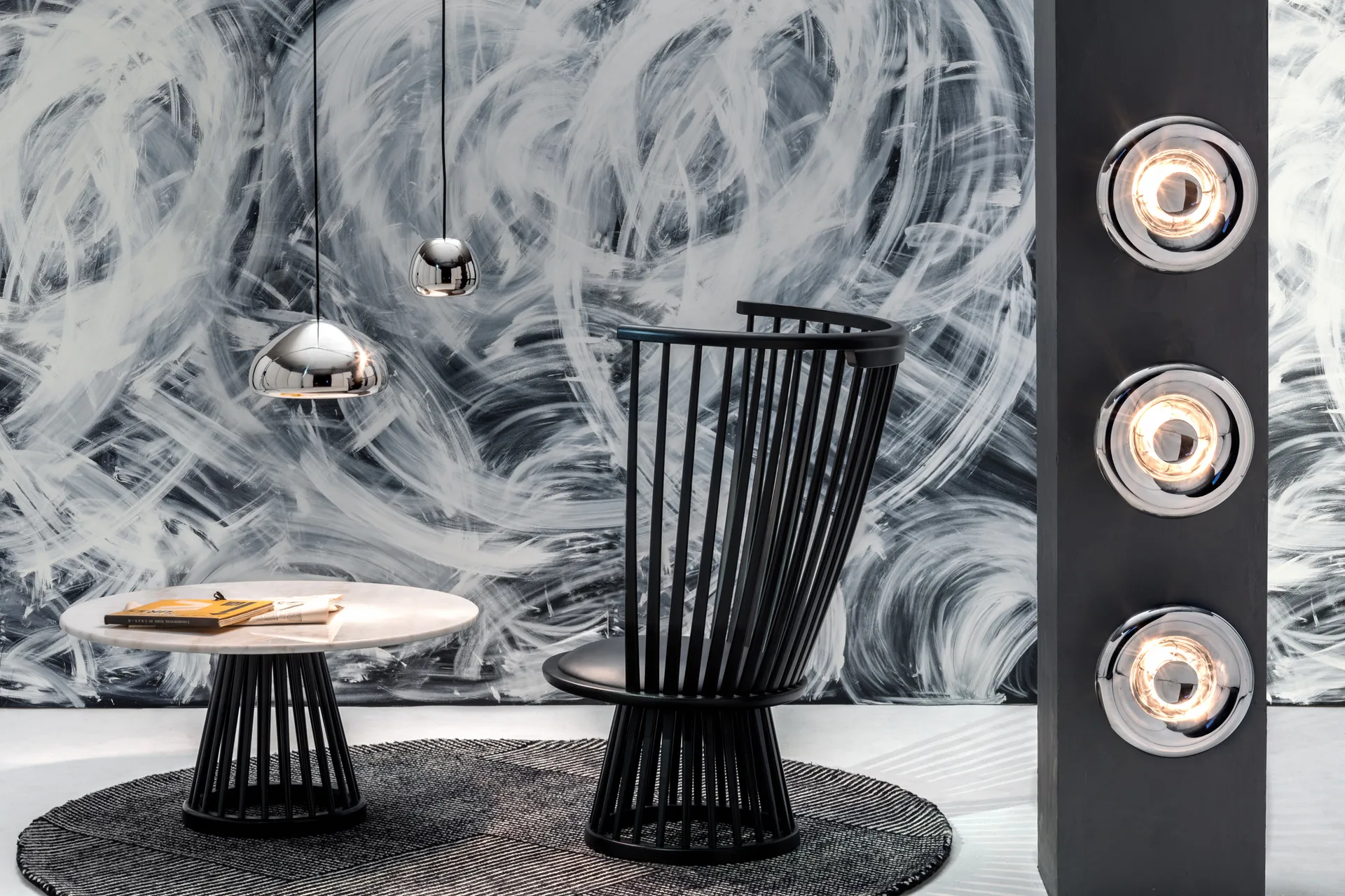 Void Surface vegglampe LED Ø30 cm, Stainless steel Tom Dixon